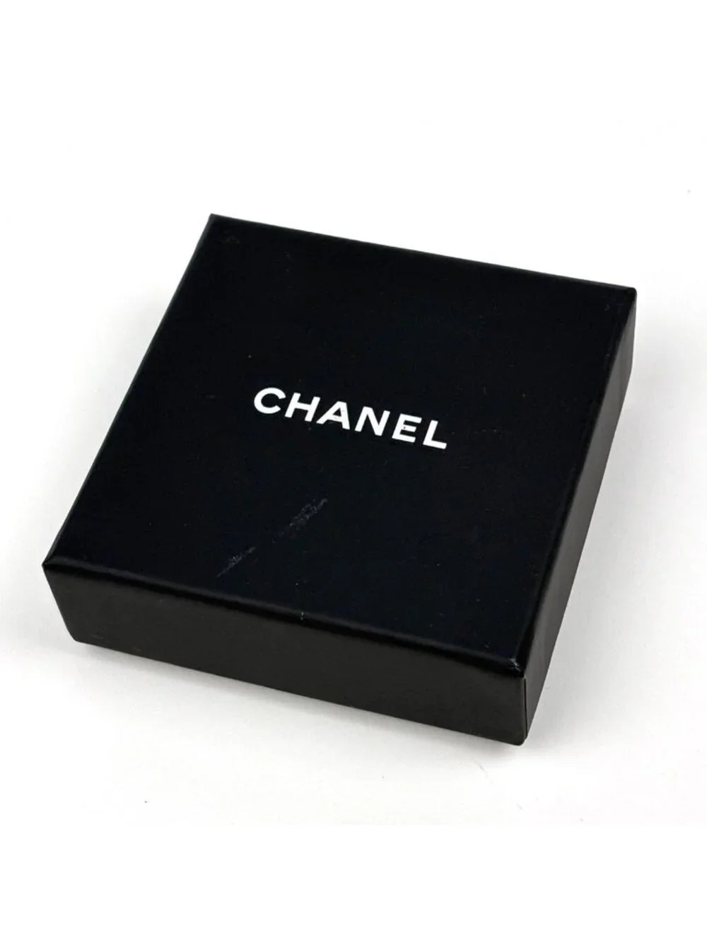 Chanel Necklace CC Logo Faux Pearl Rhinestone Gold